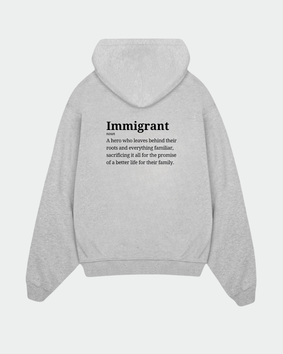 Immigrant Oversized Zipper Hoodie