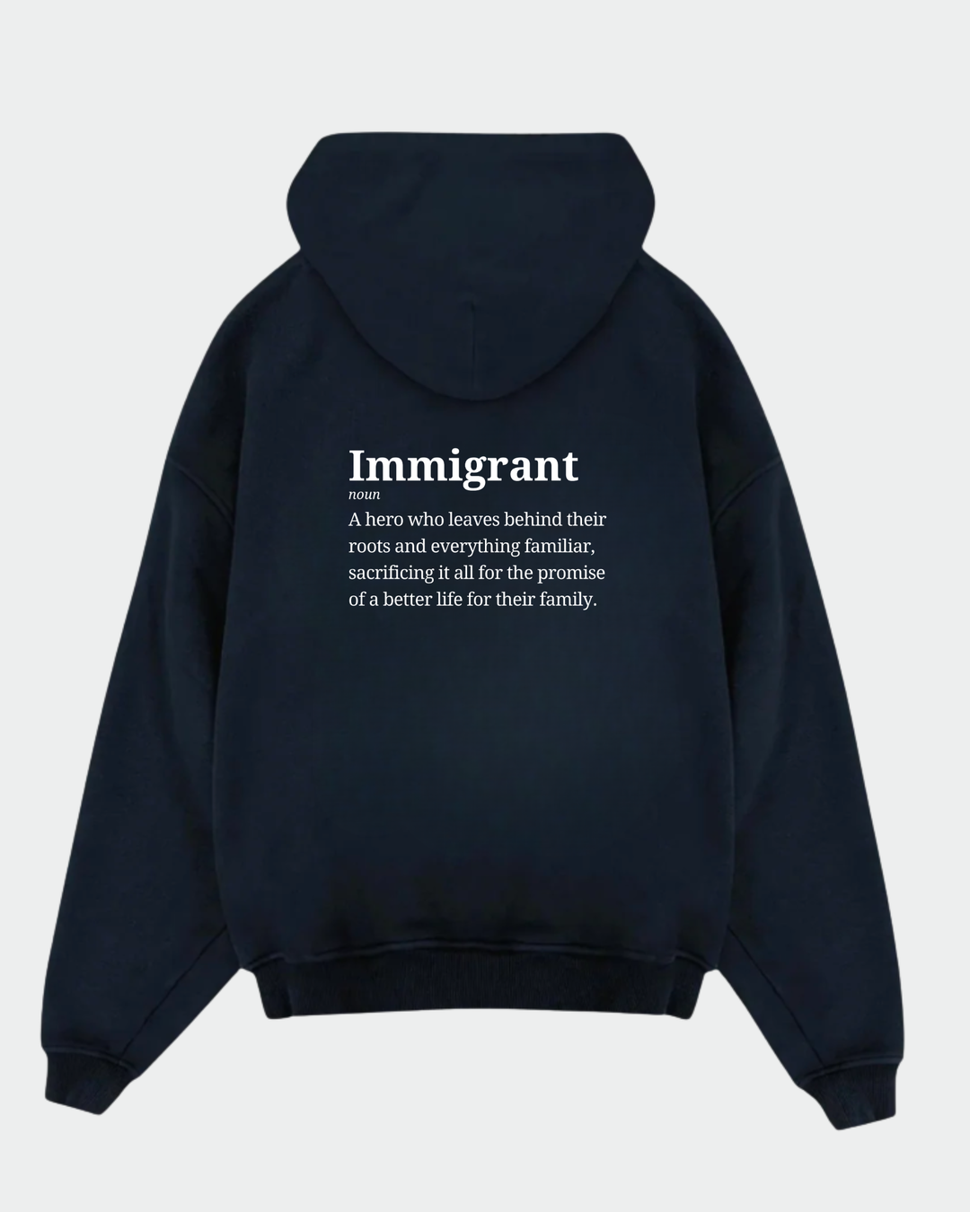 Immigrant Oversized Zipper Hoodie