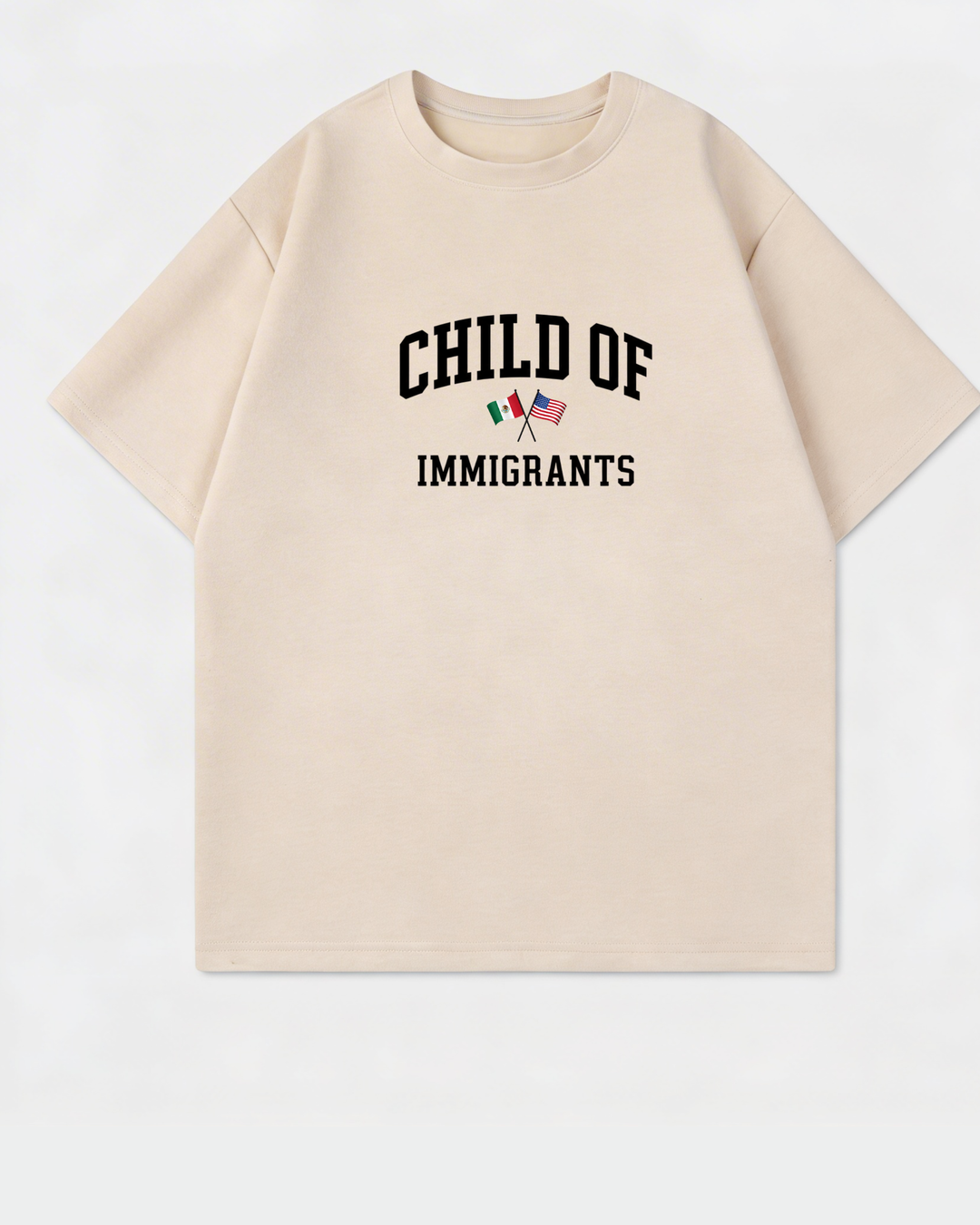 Child Of Immigrants Oversized Shirt